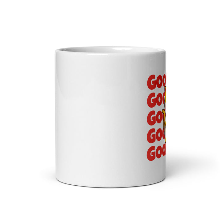 White glossy mug