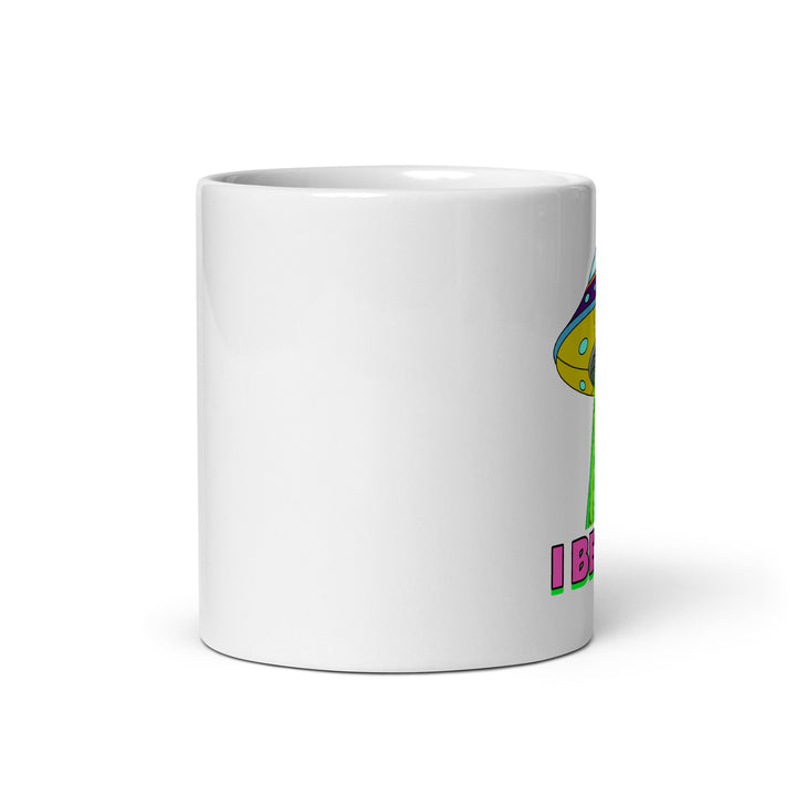 White glossy mug