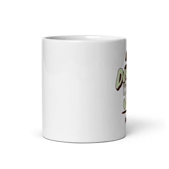 White glossy mug