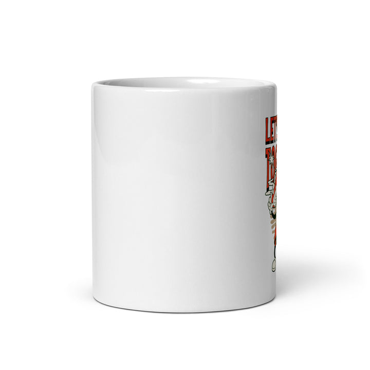 White glossy mug