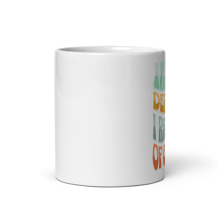 White glossy mug