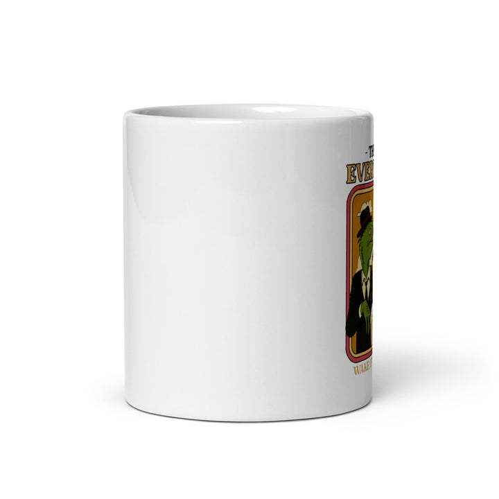 White glossy mug