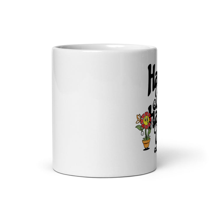 White glossy mug