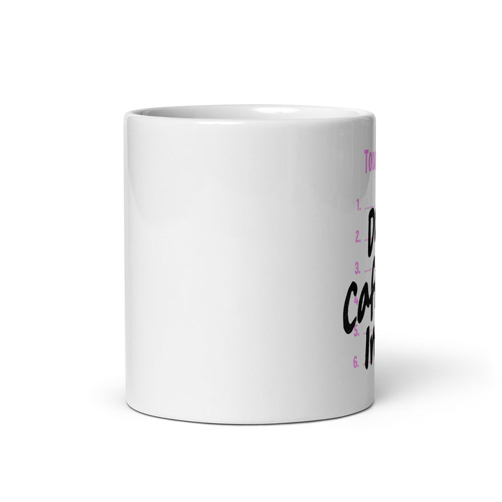 White glossy mug