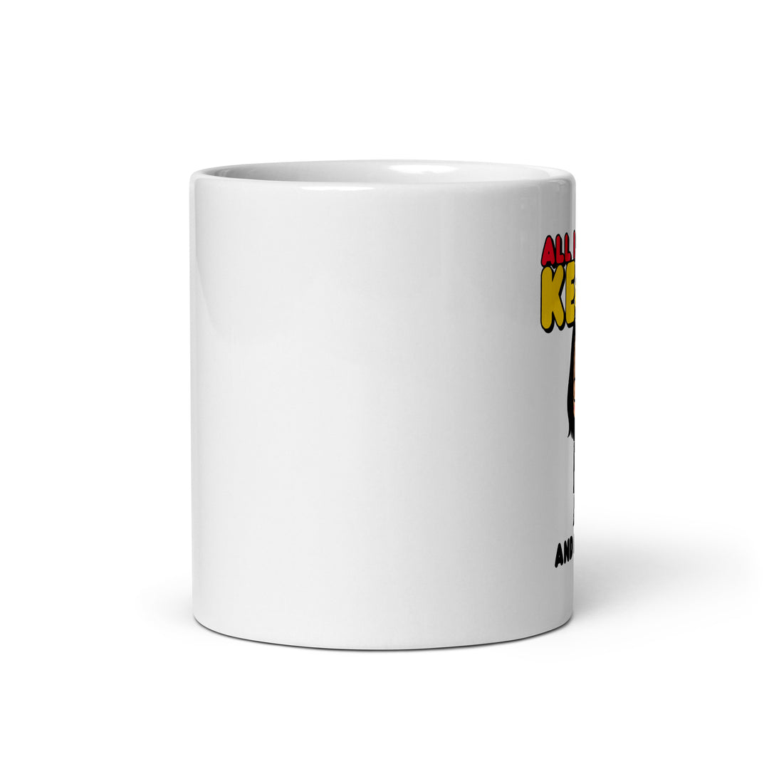 White glossy mug