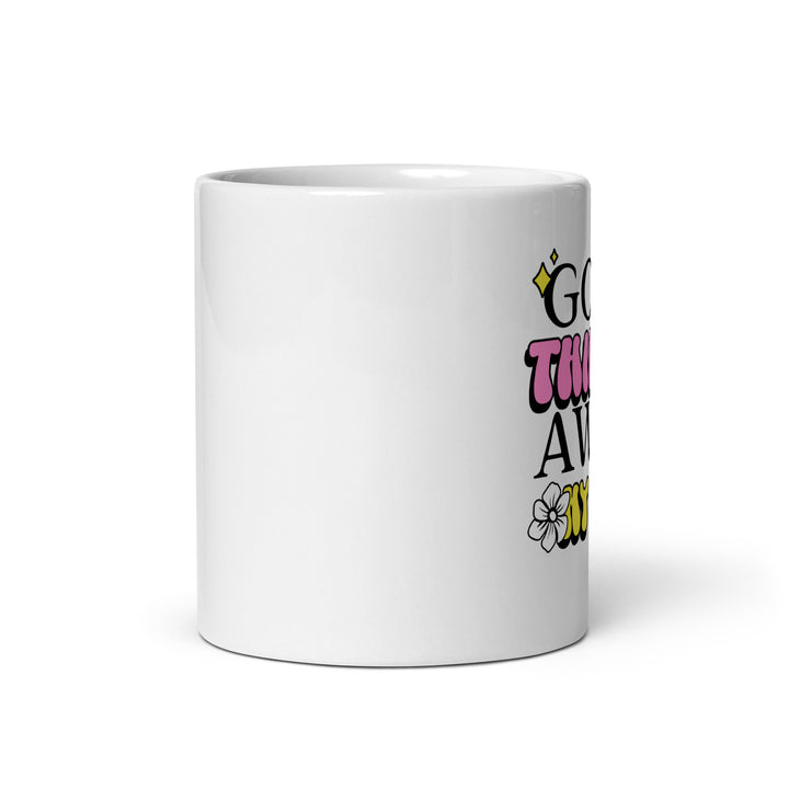 White glossy mug