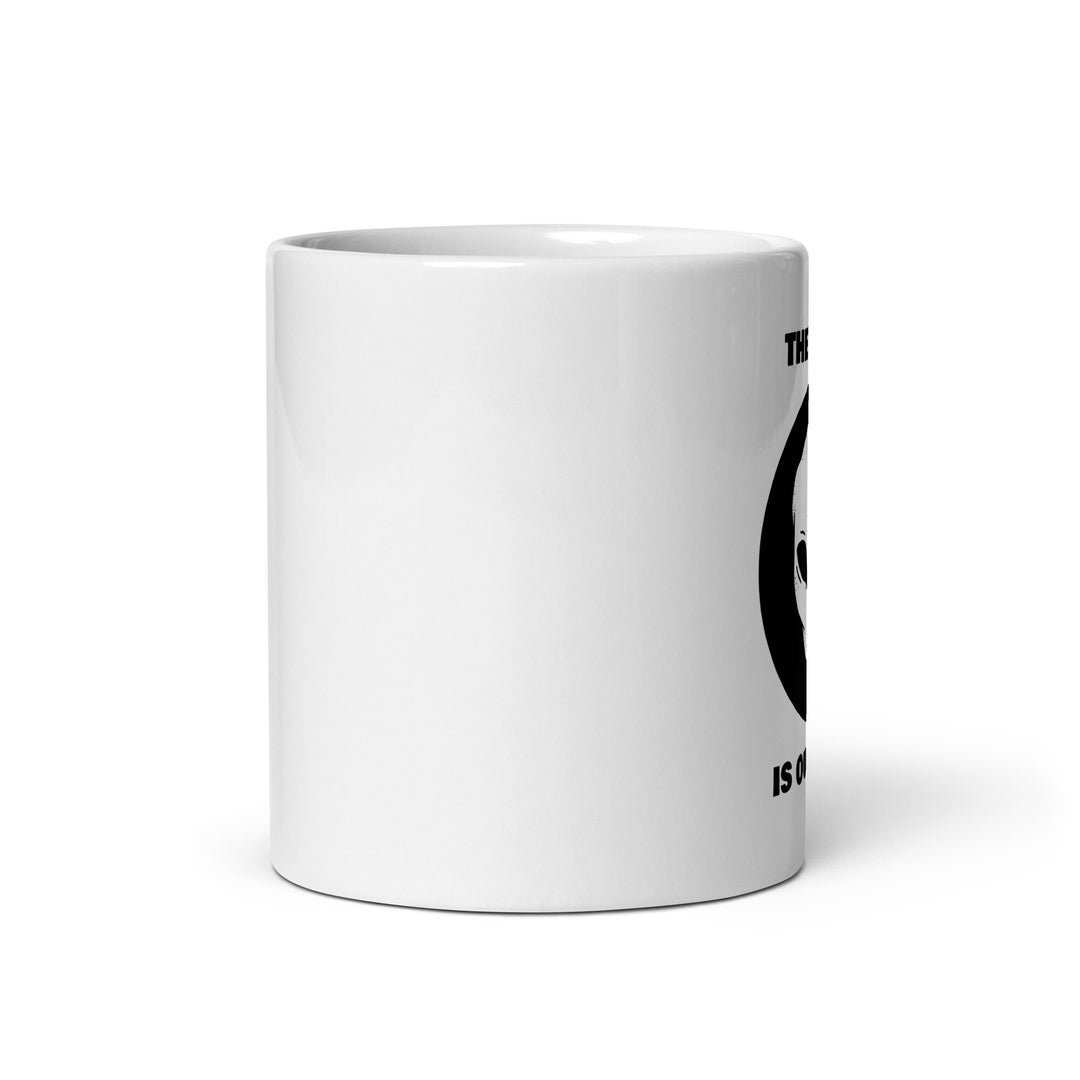 White glossy mug