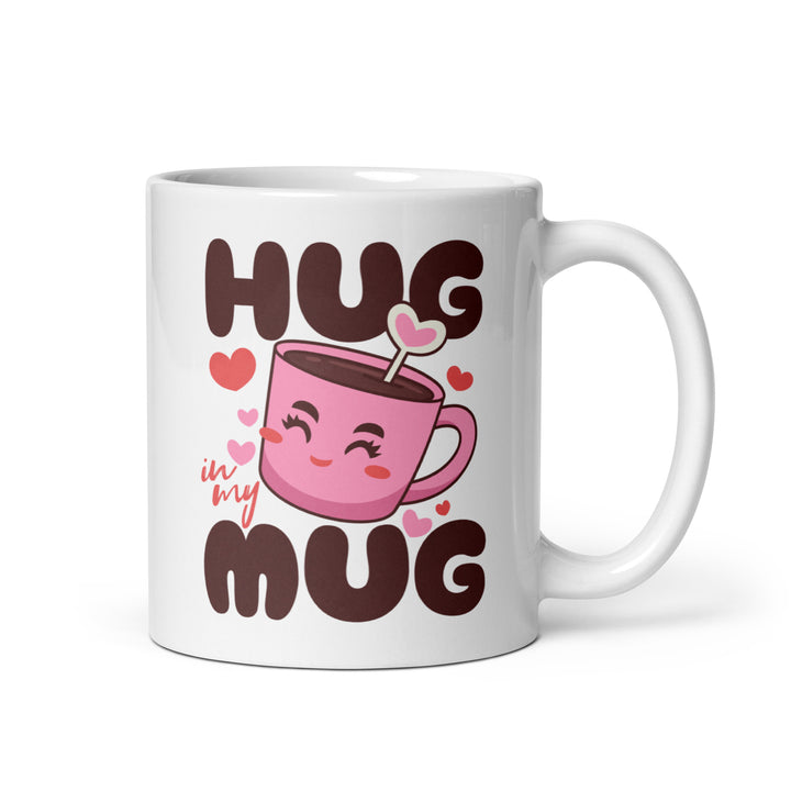 White glossy mug