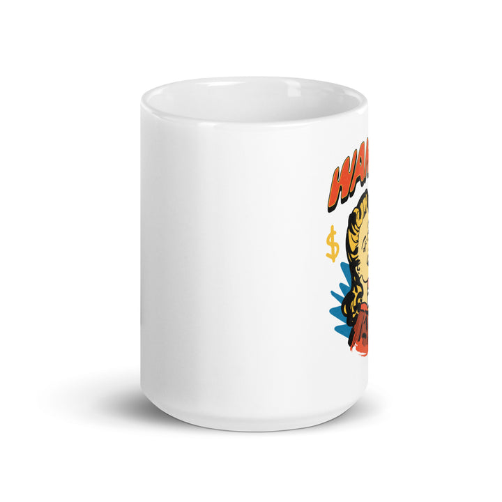 White glossy mug