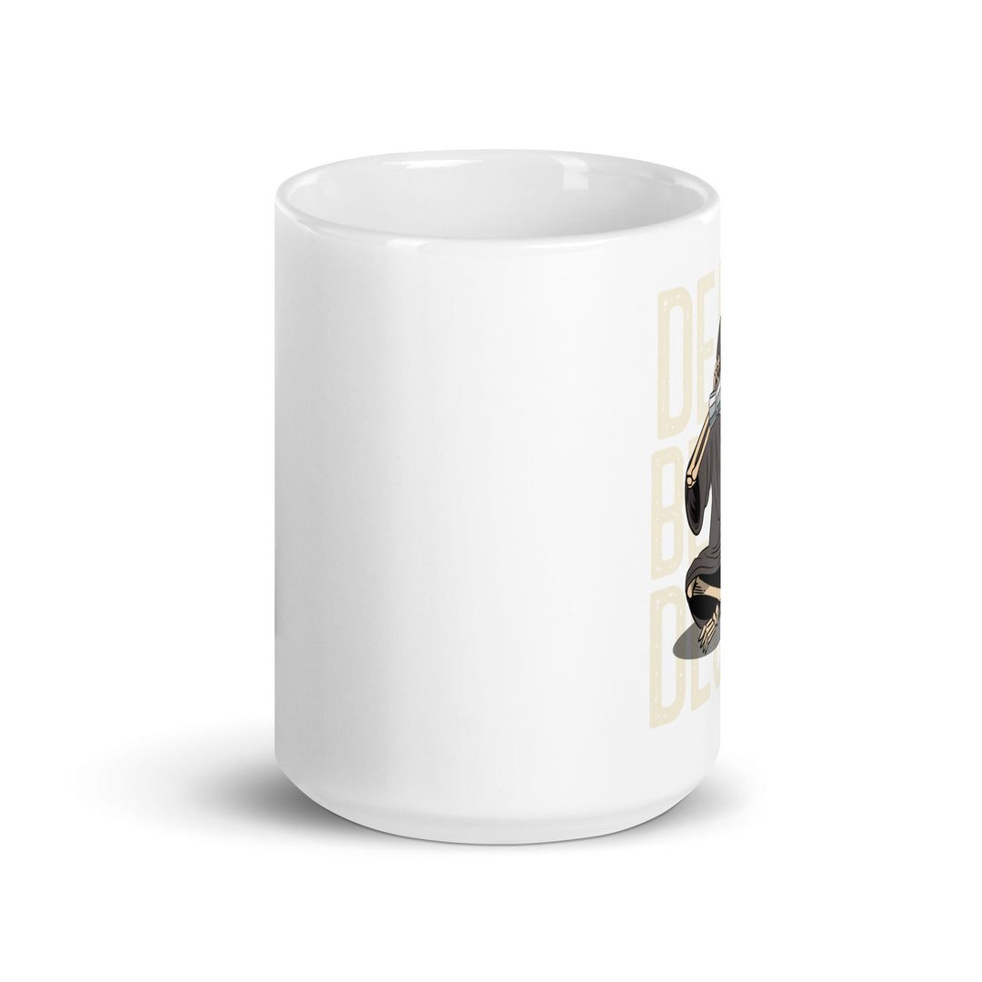 White glossy mug