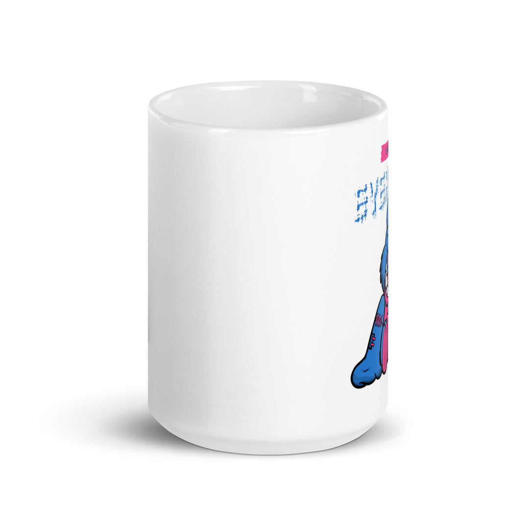 White glossy mug