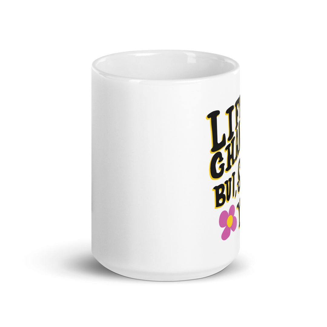 White glossy mug