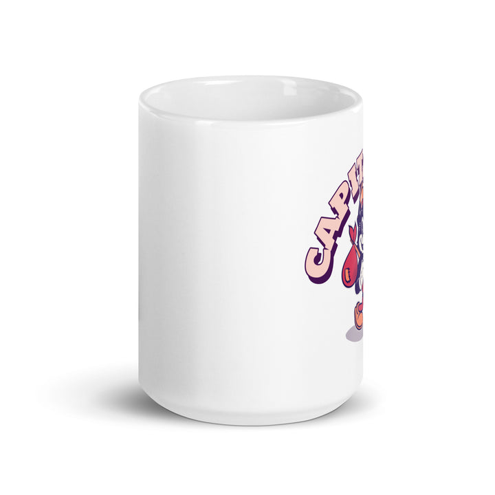 White glossy mug