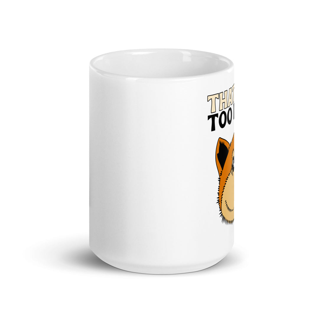 White glossy mug