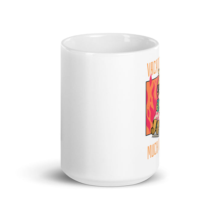 White glossy mug