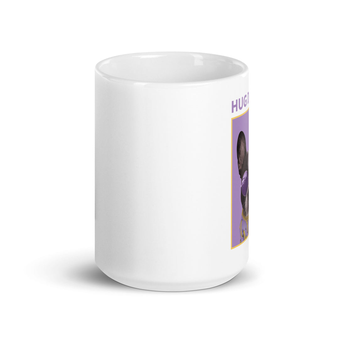 White glossy mug