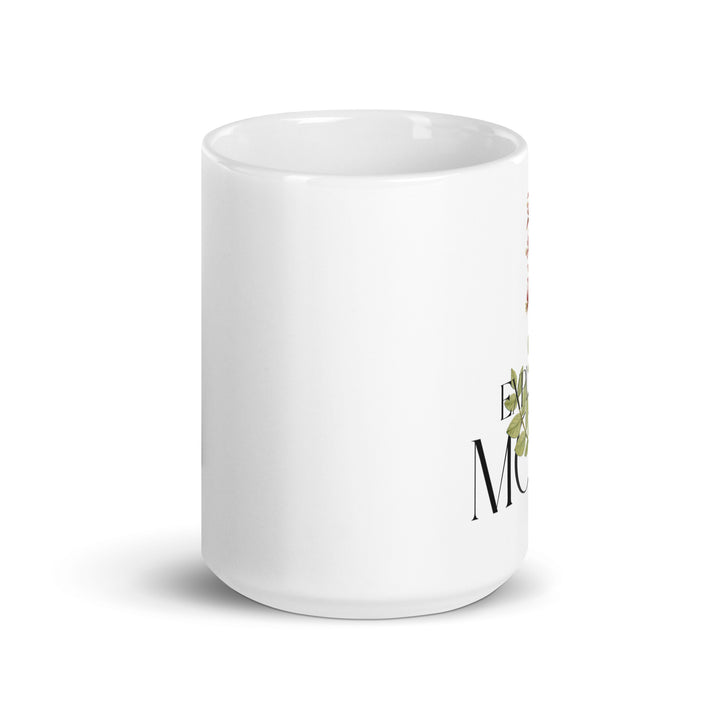 White glossy mug