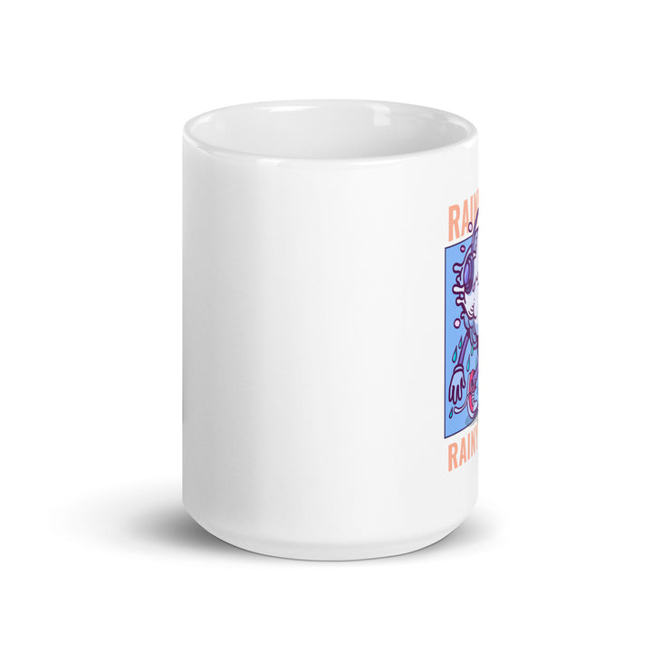 White glossy mug