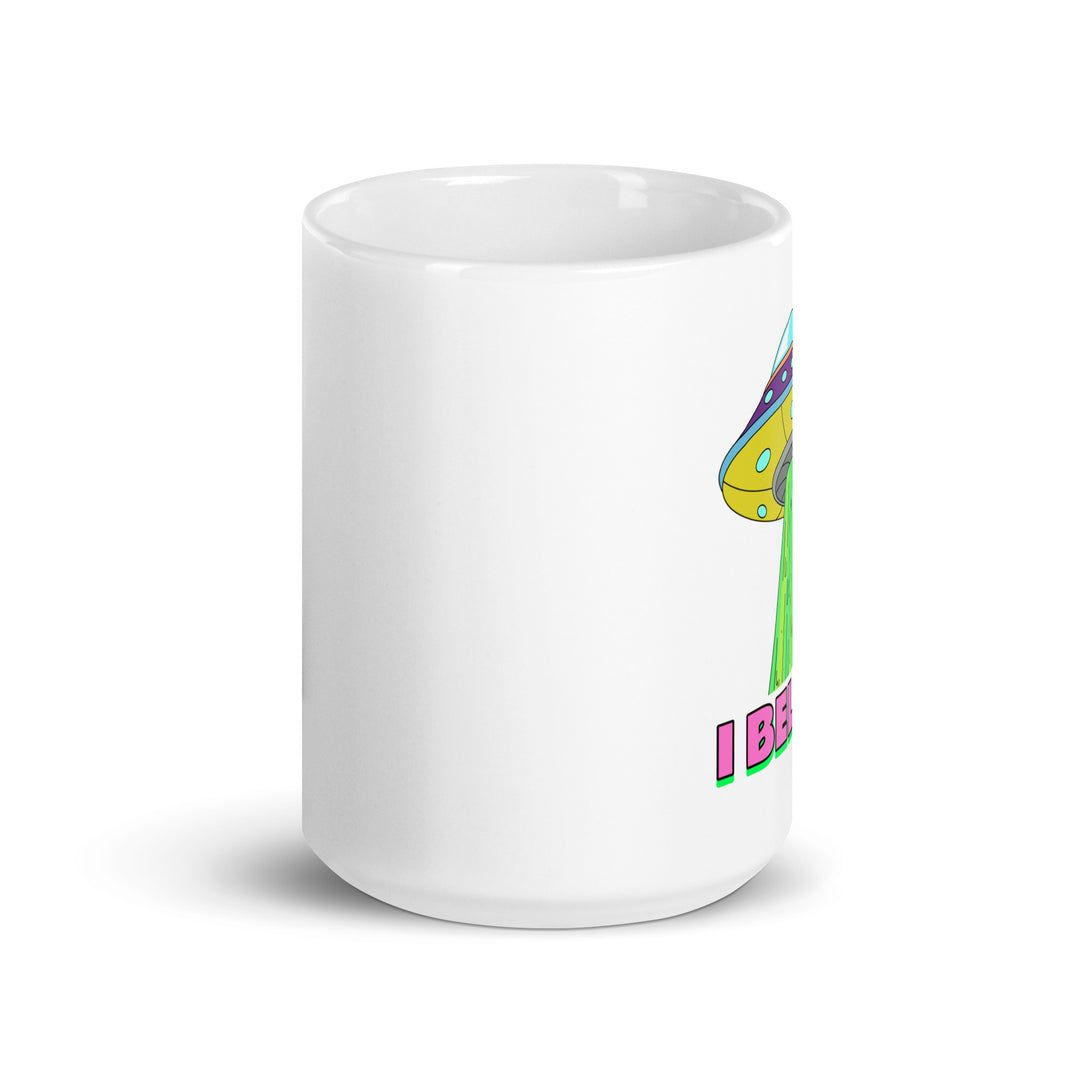 White glossy mug