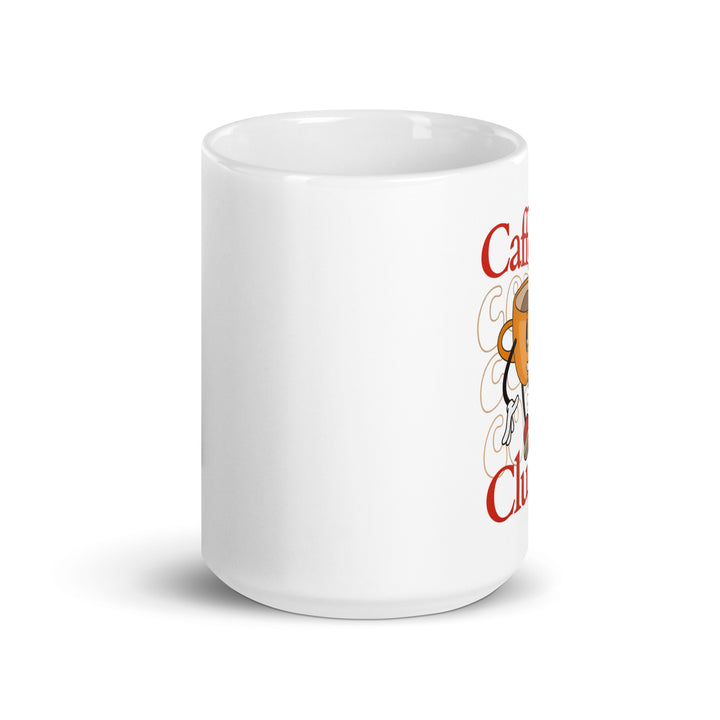 White glossy mug