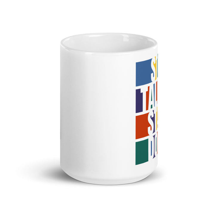 White glossy mug