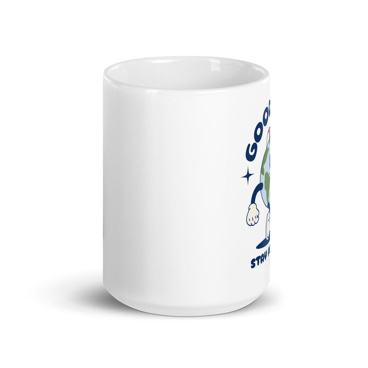 White glossy mug