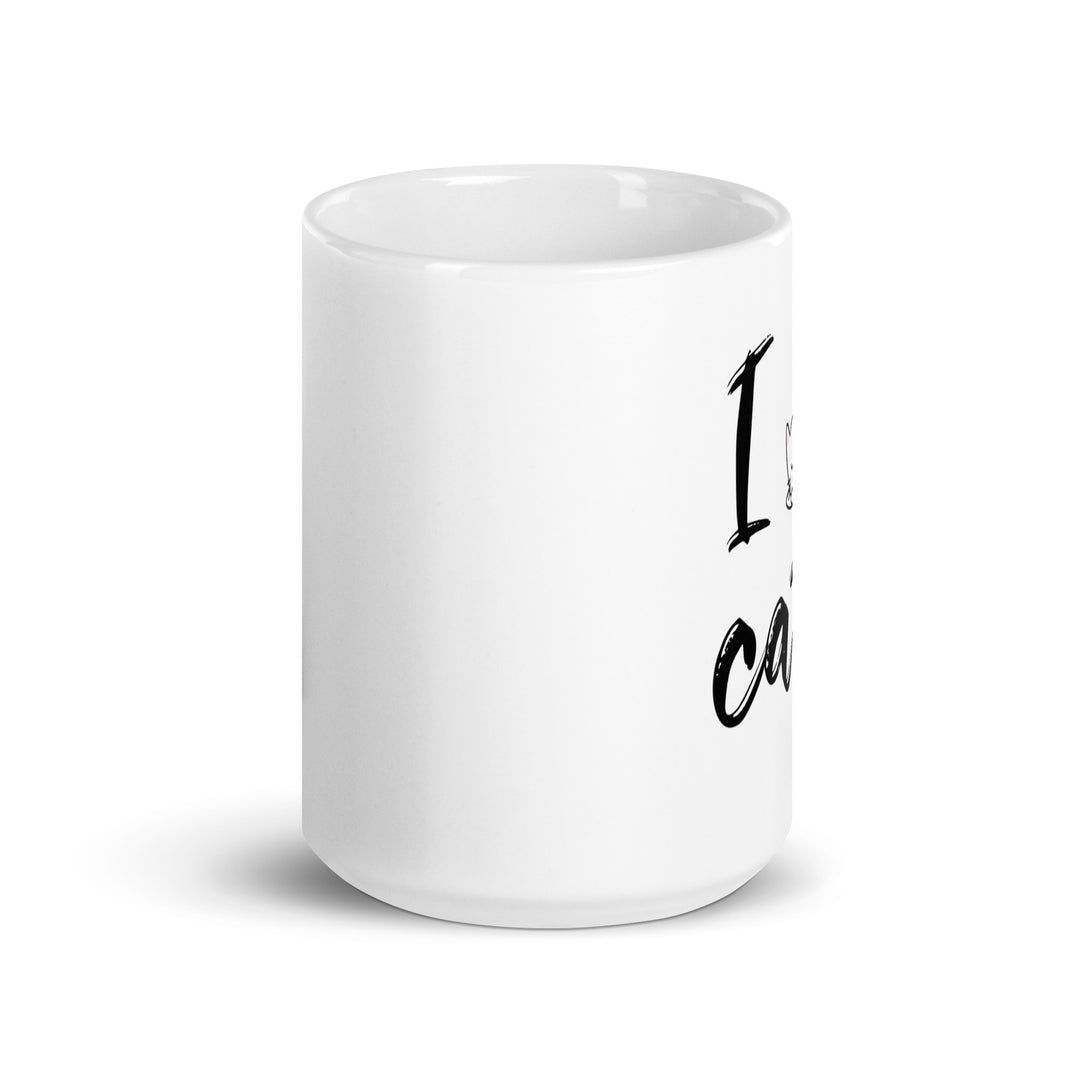 White glossy mug