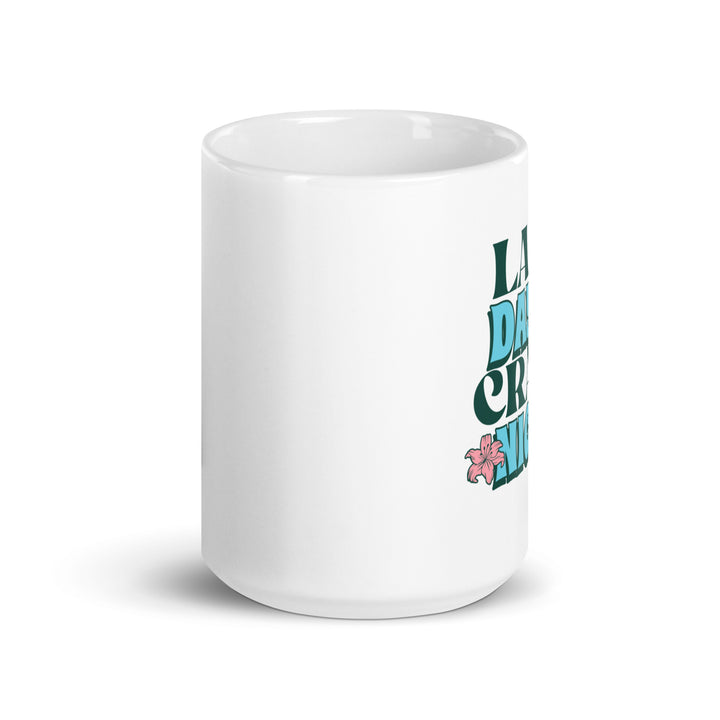 White glossy mug