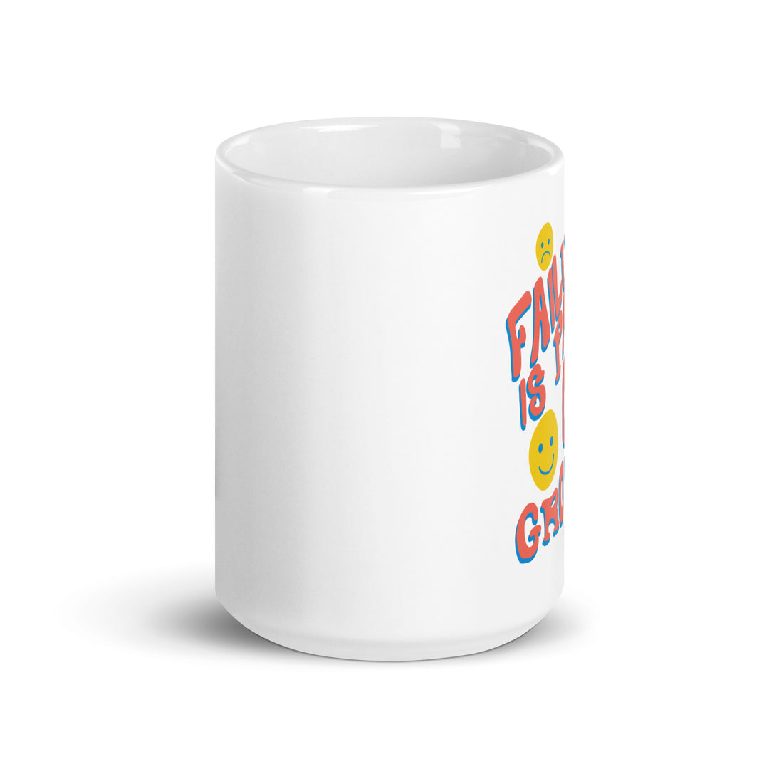 White glossy mug