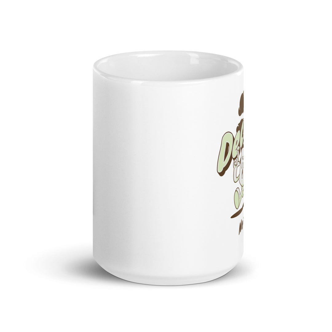 White glossy mug