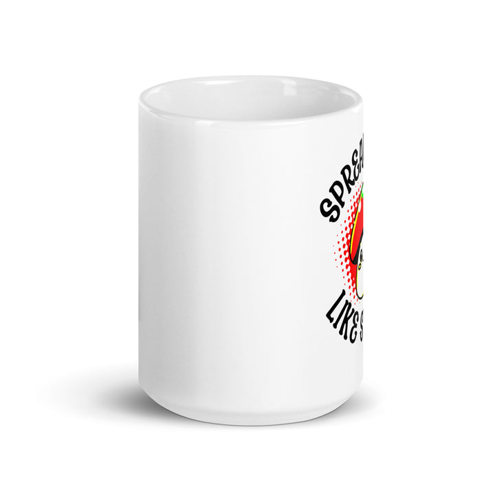 White glossy mug