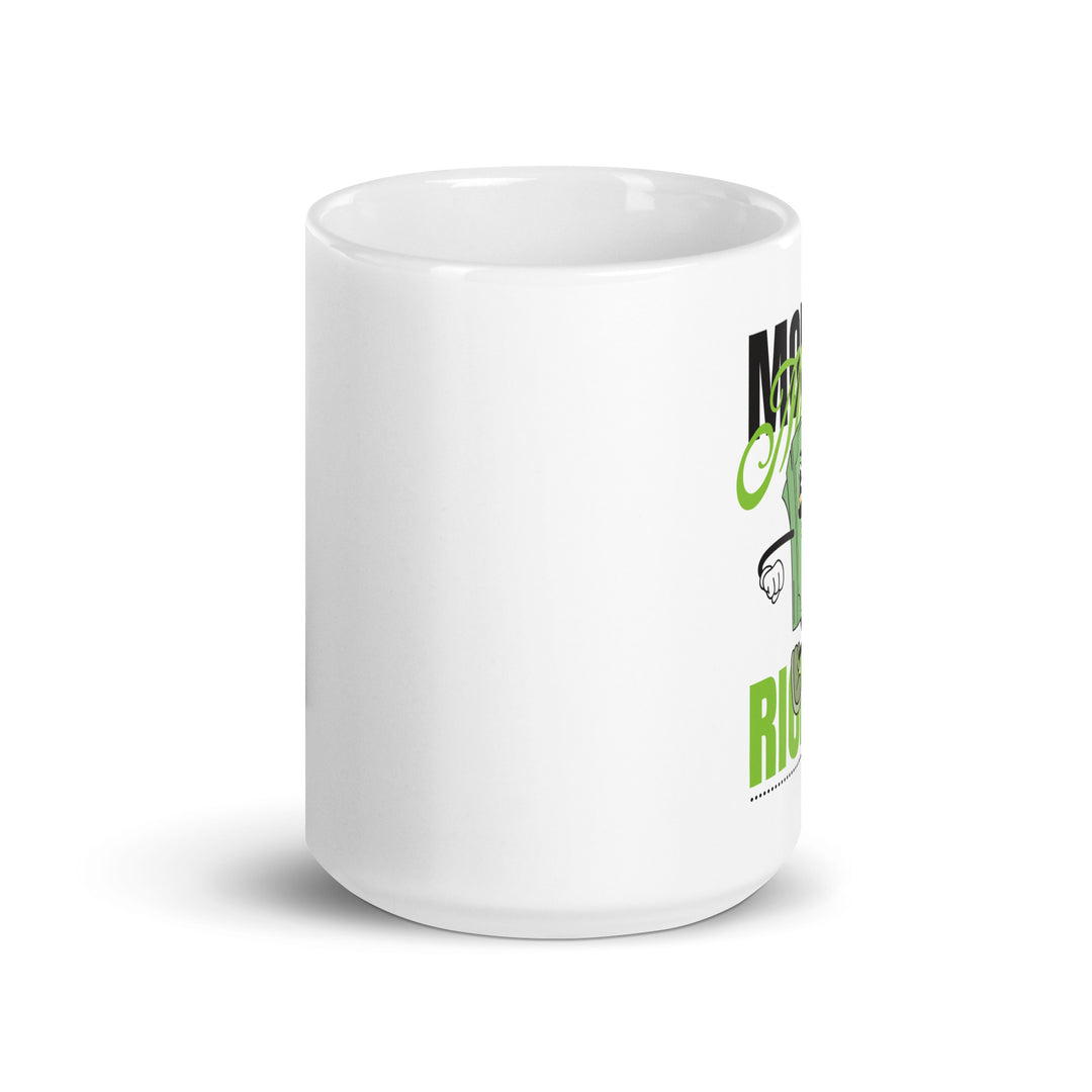 White glossy mug