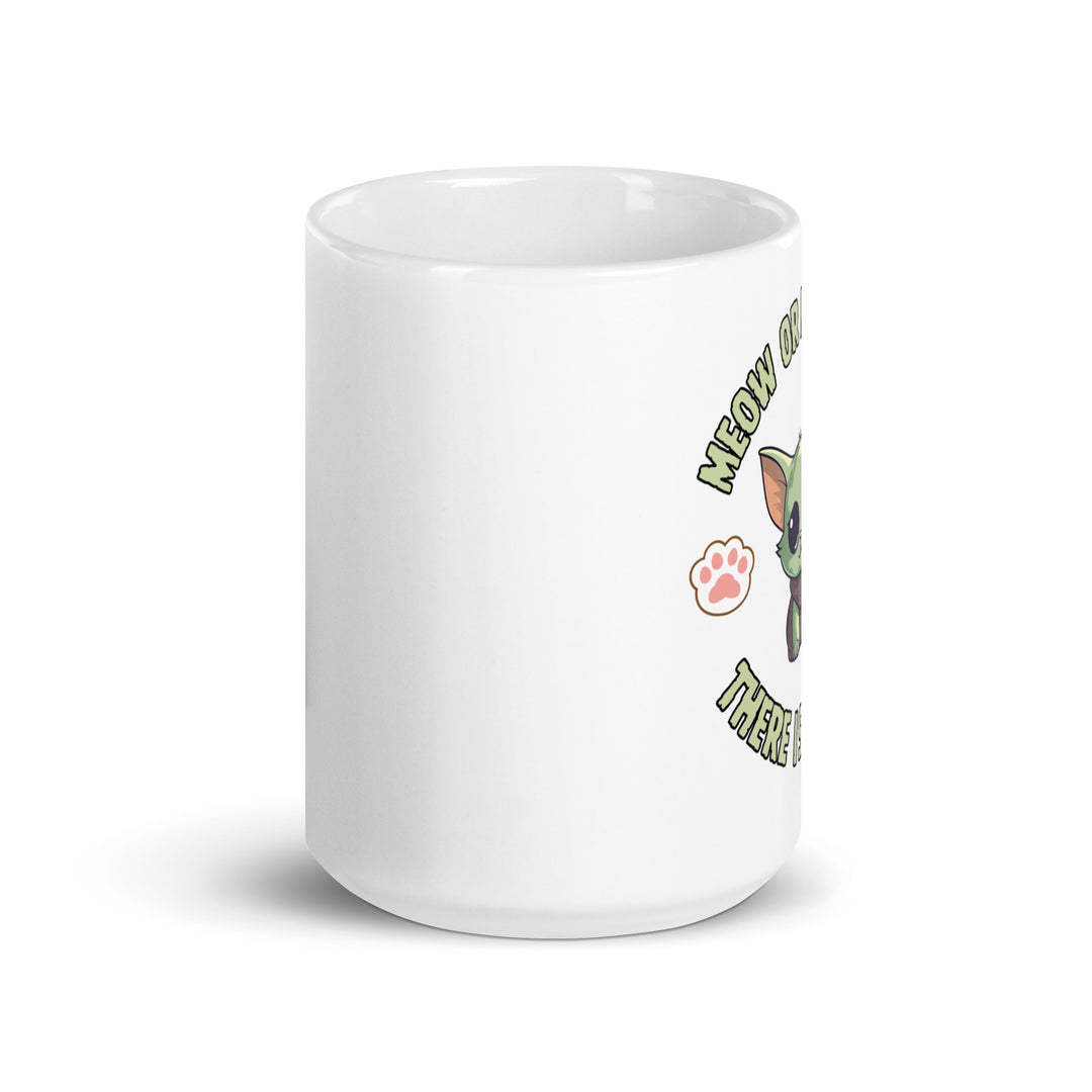 White glossy mug