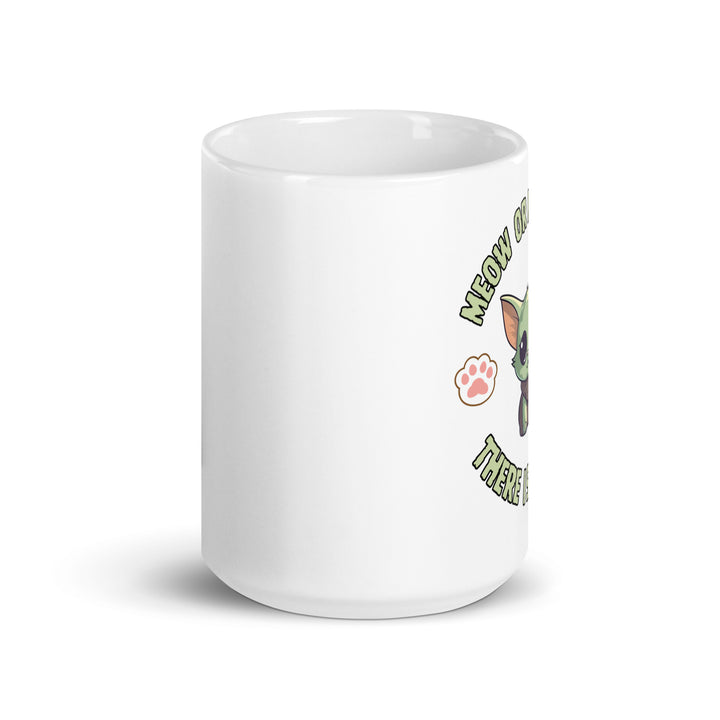 White glossy mug