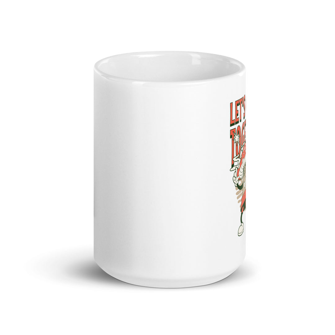 White glossy mug