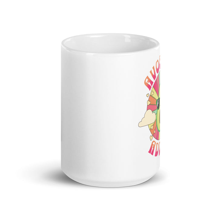 White glossy mug