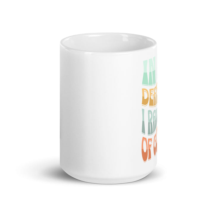 White glossy mug