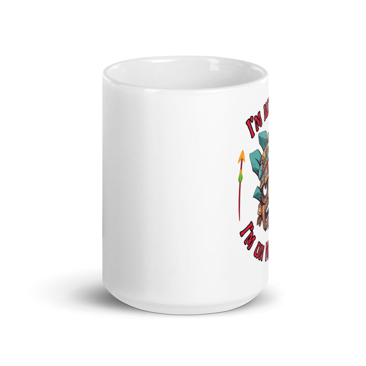 White glossy mug