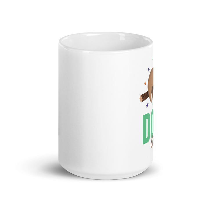 White glossy mug