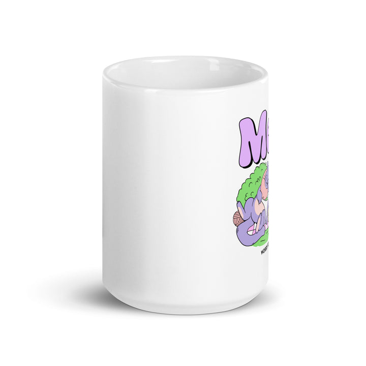 White glossy mug