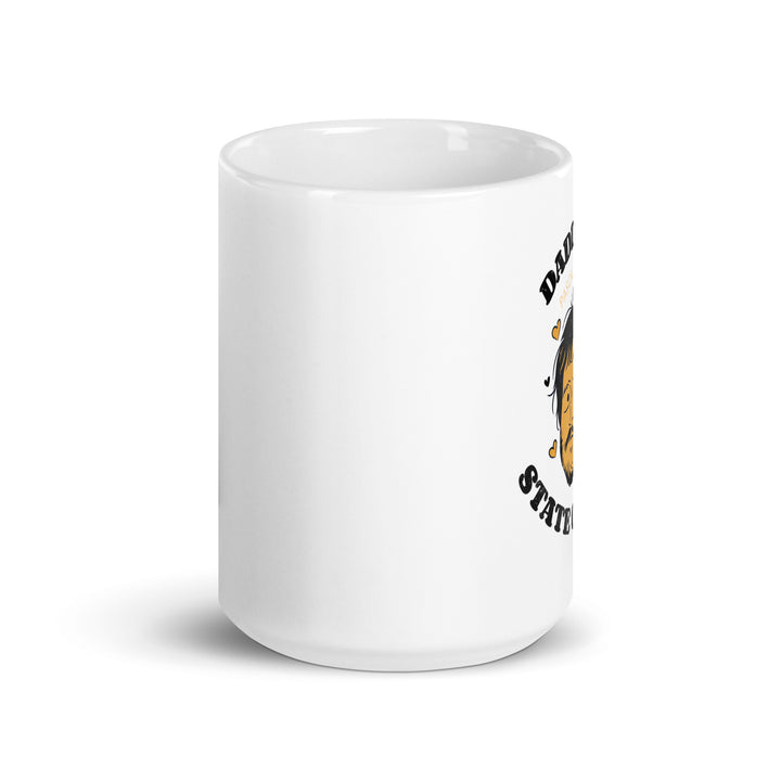 White glossy mug