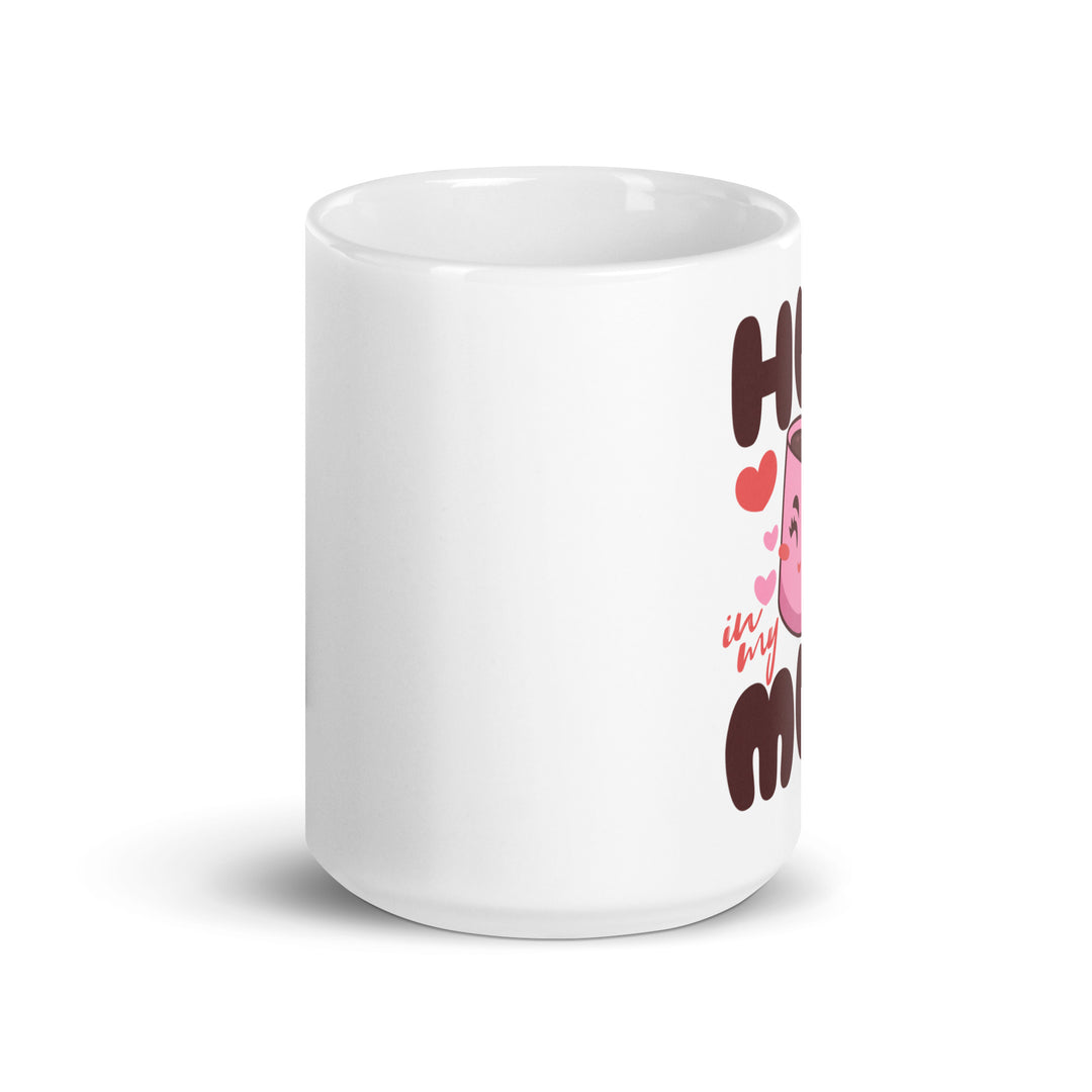 White glossy mug