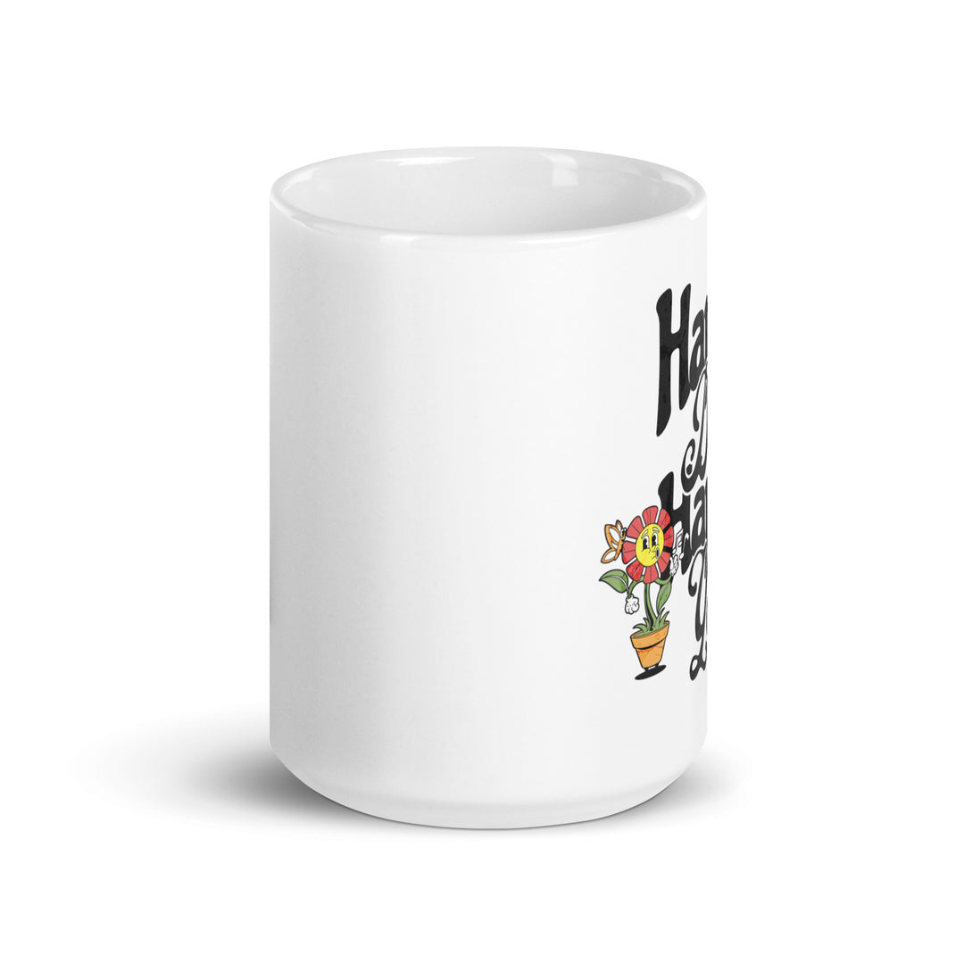 White glossy mug