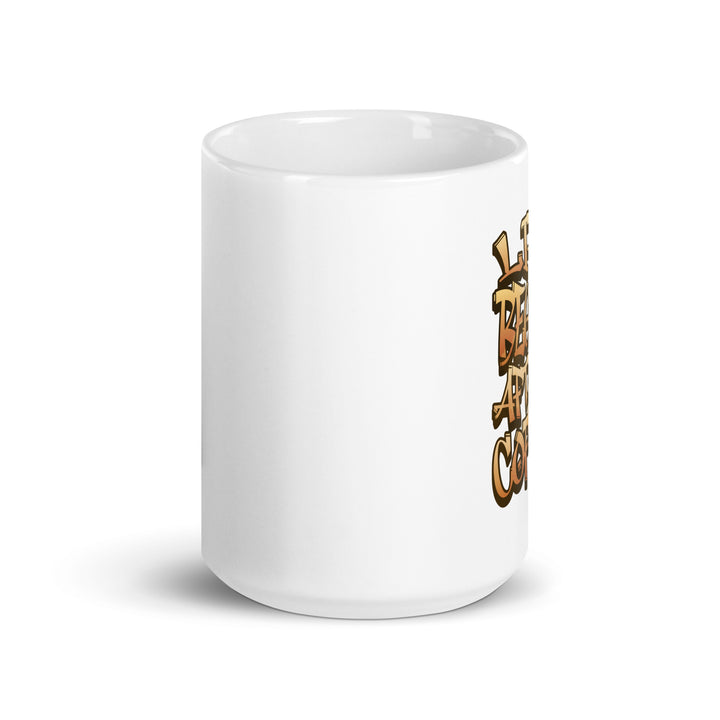 White glossy mug