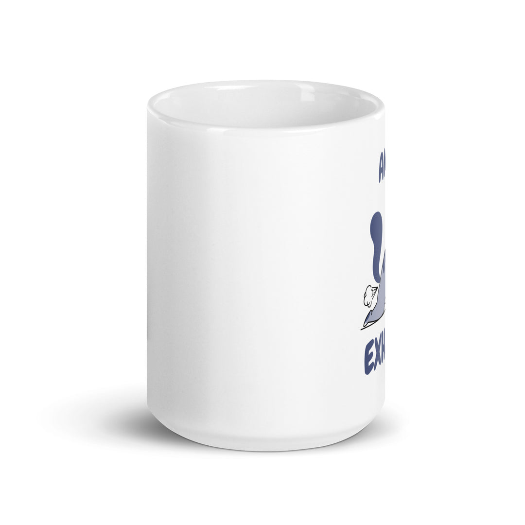 White glossy mug