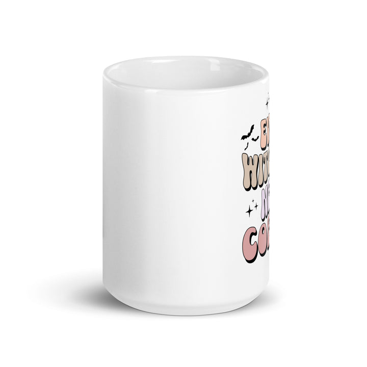 White glossy mug