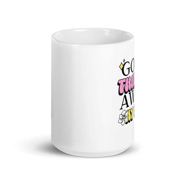 White glossy mug