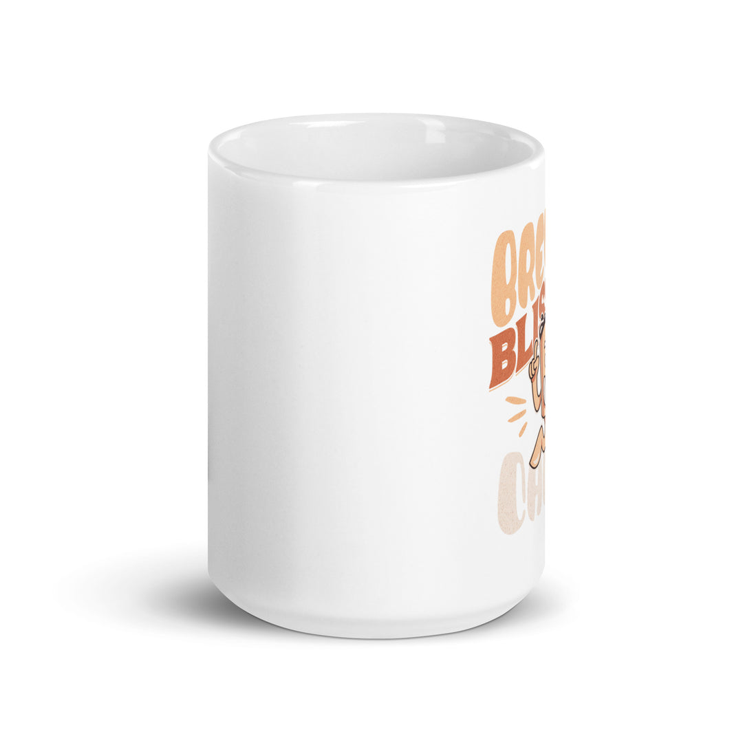 White glossy mug