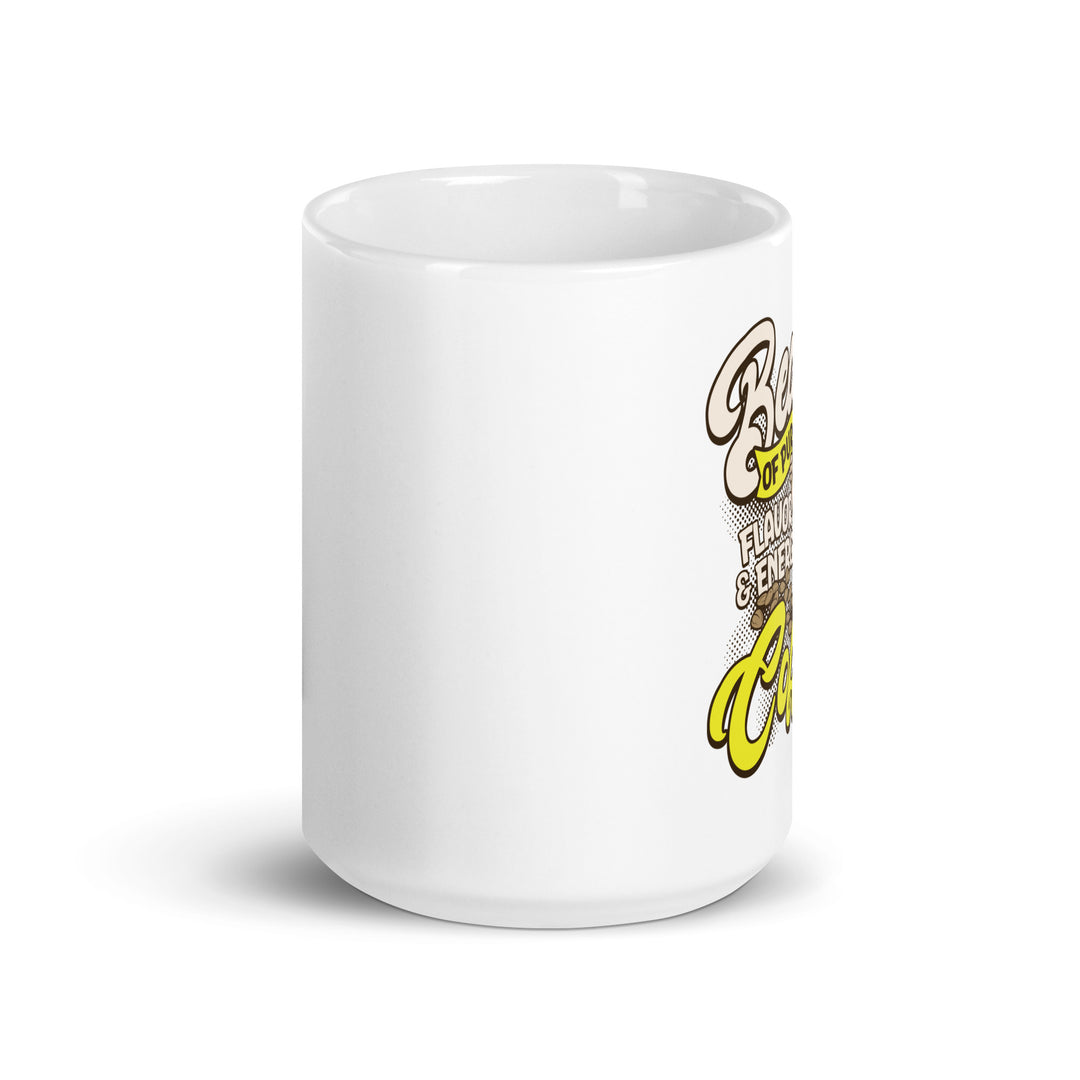 White glossy mug