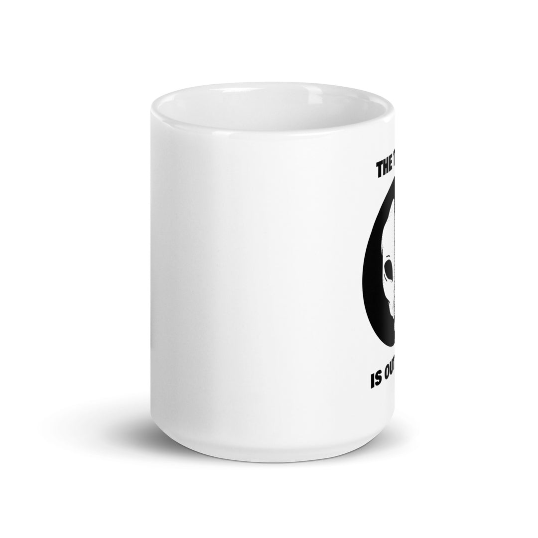 White glossy mug